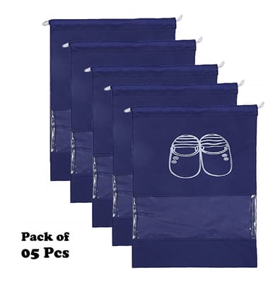 Pack of 5 Shoe Bags | Shoe Bags for Travel | Non-Woven Shoe Storage Bags | Storage Organizers Set Pack of 5 Shoe Bags | Shoe Bags for Travel | Non-Woven Shoe Storage Bags | Storage Organizers Set