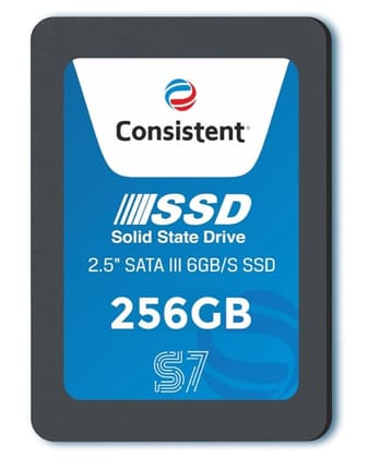 Consistent SSD 256GB 2.5 Inch SATA Internal SSD - Read: 550MB/s & Write: 500MB/s - Solid-State Drive 5 Year Warranty (256, GB)
