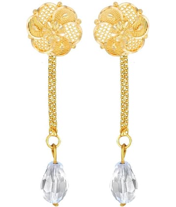 VIVASTRI Golden Drop Earrings ( Pack of 1 )