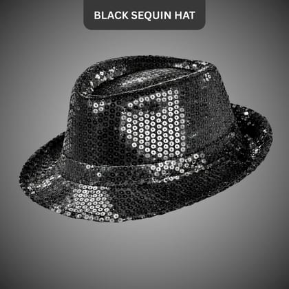 Black Sequin Hat Black Sequin Hat
