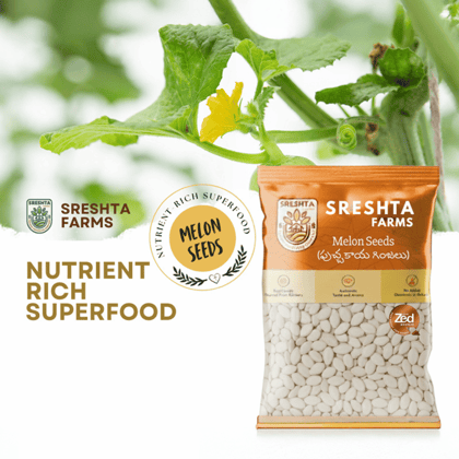 Sreshta Farms Raw Melon Seeds for Healthy Daily Snacking