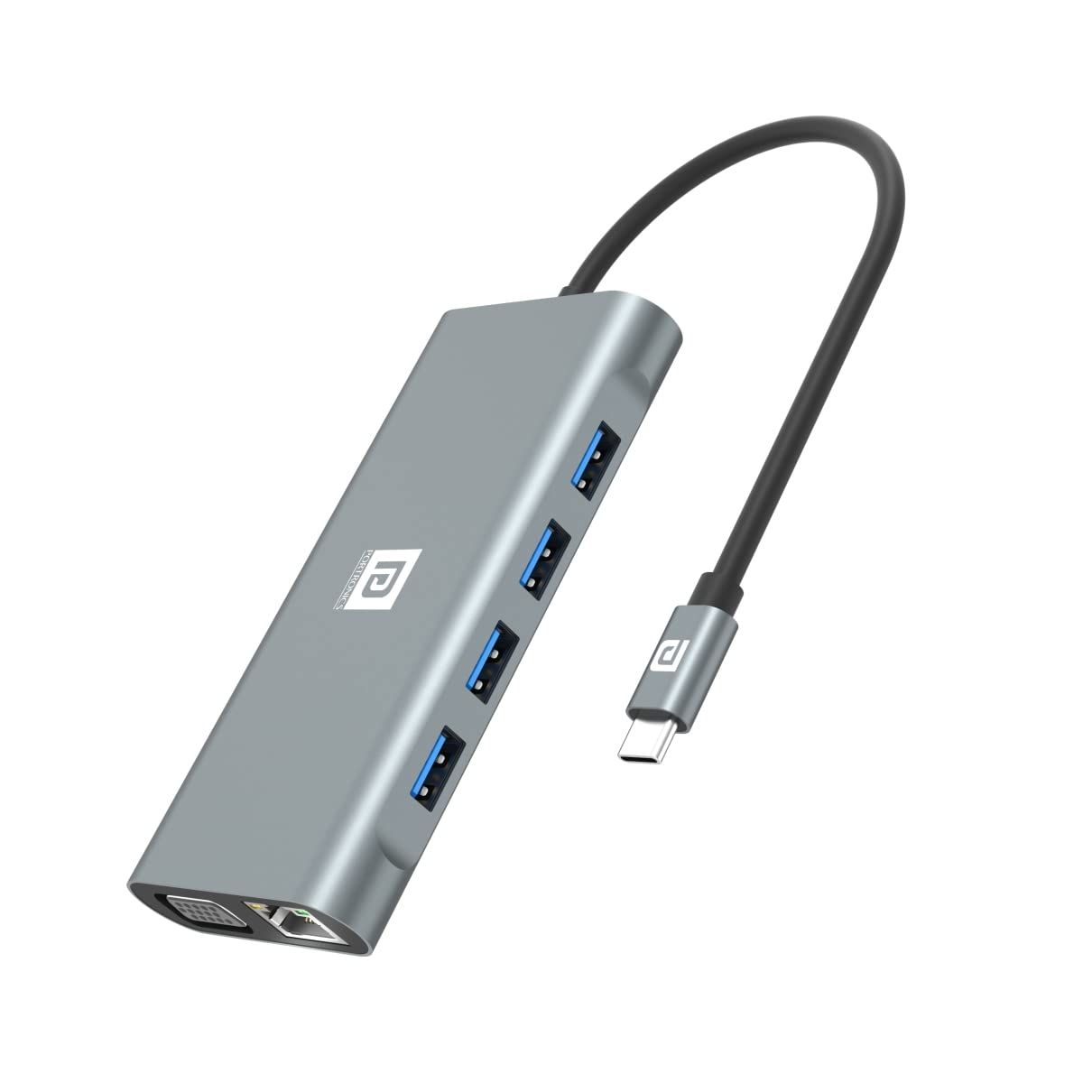 Portronics Mport 11C, HDMI, Ethernet, VGA, Card Reader