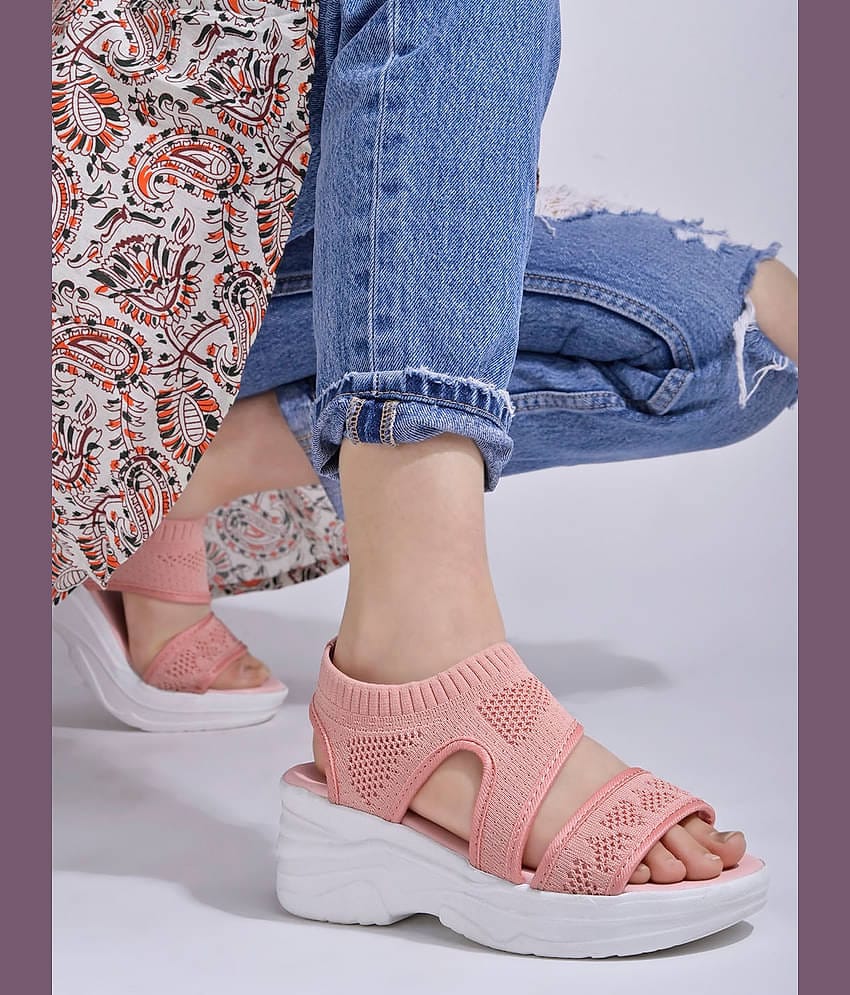 Stylestry Pink Women's Sandal Heels