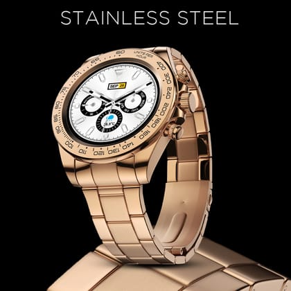 Refurbished - Fire-Boltt Blizzard Smartwatch with 32.5mm (1.28") HD Display, Bluetooth Calling, Premium Stainless Steel Body, Health & Fitness Tracking (Free Size | Color As Per Stock Availability)