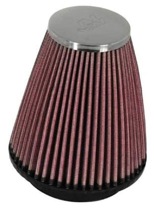 K&N RC-1250 Universal Clamp-On Air Filter: Round Tapered; 2.25 in (57 mm) Flange ID; 4 in (102 mm) Height; 3.5 in (89 mm) Base; 2 in (51 mm) Top