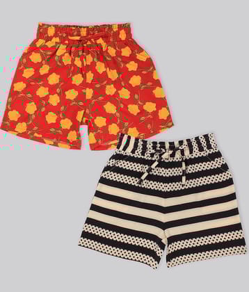 Cutecumber Pack of 1 Girls Georgette Hot Pants ( Multi )