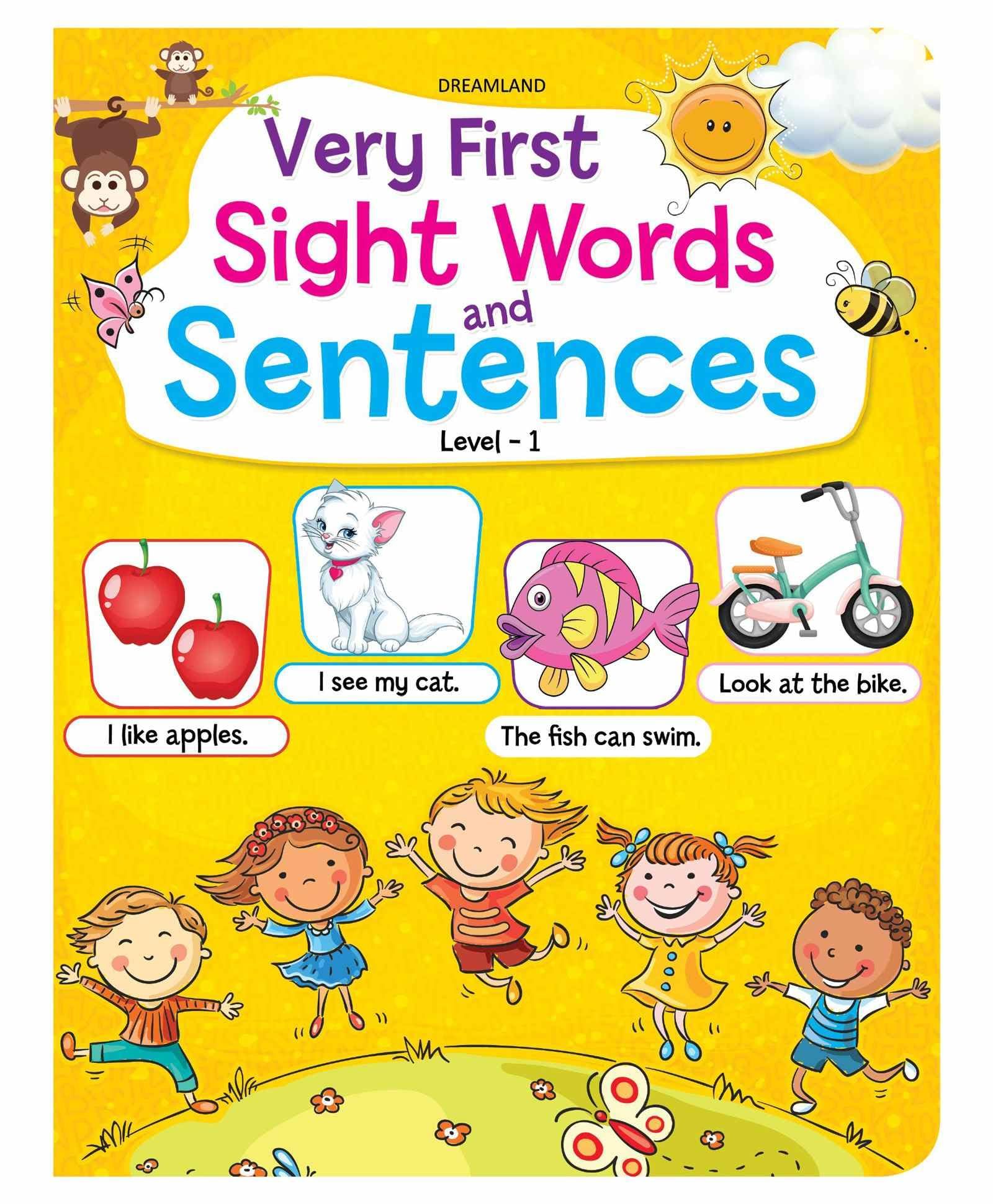 Very First Sight Words Sentences Level - 1 Book for Kids Age 4 -8 years |Early Learning Book for Children [Paperback] Dreamland Publications
