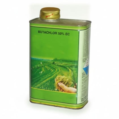 Butachlor 50% EC Herbicide - 240 gm - One metal tin container