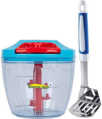 HomePro - Multicolor Plastic Mannual Chopper 1000 ml ( Pack of 2 )