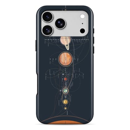 Wrapcart Space Lined Up Armour Mobile Case | Double Layer Shockproof Glossy