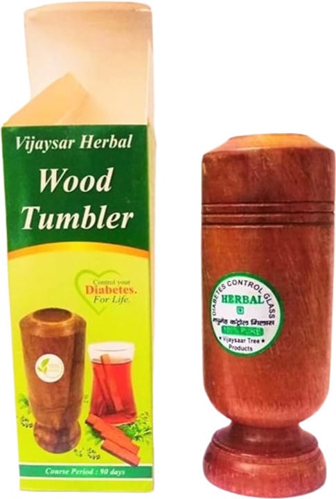Vijaysar Wood Glass for diabetic and blood pressure patients