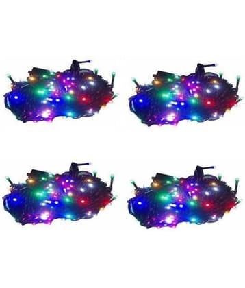 EmmEmm Pack of 4 Pcs 12 Feet Multi Ladi String Lights Multi