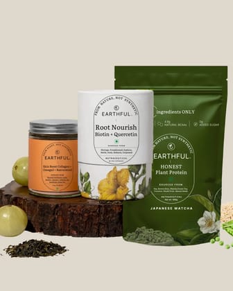 Earthful Hair Growth & Inner Skin Glow Essentials Pack Earthful Hair Growth & Inner Skin Glow Essentials Pack