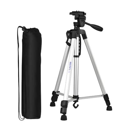 LastN 3366 Lightweight Aluminum Tripod with Adjustable Legs up to 135 cms, Portable Handle, Quick Release Plate