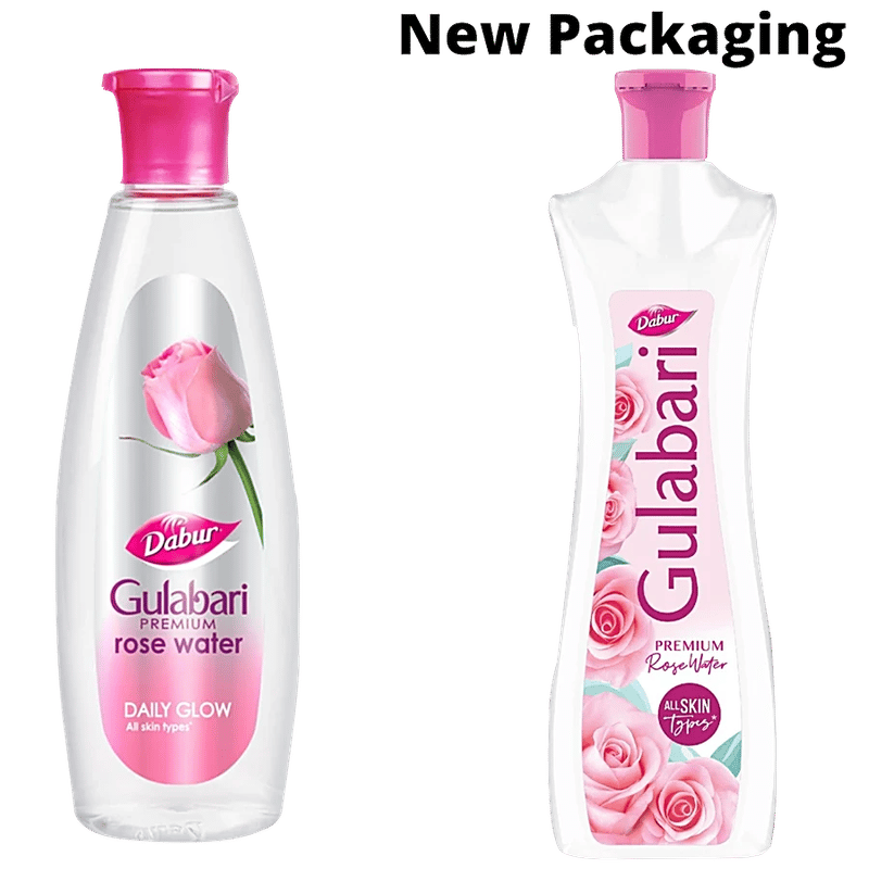 Dabur Gulabari Premium Rose Water - Daily Glow, All Skin Types, Paraben Free, Alcohol Free, 250 Ml