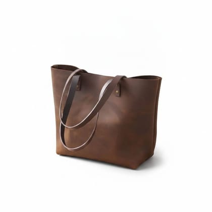Classic Minimalist Leather Tote Bag