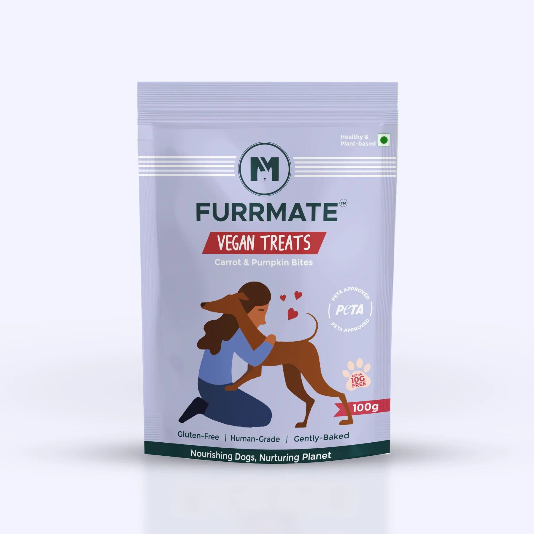 FURRMATE Vegan Dog Treats | Carrot & Pumpkin Bites