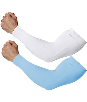 Mahek Accessories - Multicolor Self Design Riding Sleeves ( Set of 2 )