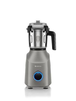 Atomberg Tavi Mixer Grinder | 110V Only for US & Canada | Unique Coarse Mode for Silbatta-like Texture | Intelligent 600W Motor | Safety Features | 4 Jars including Chopper | Hands-Free Operation (Matte Sand Grey)