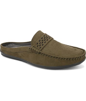 Sir Corbett Olive Men's Slip on