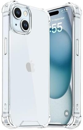 PLUGTECH TPU Ultra Hybrid Clear Camera Protection Back Cover Case for iPhone 15 Plus PLUGTECH TPU Ultra Hybrid Clear Camera Protection Back Cover Case for iPhone 15 Plus