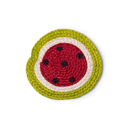 Sustainable Watermelon Jute Table Mat- S Sustainable Watermelon Jute Table Mat- S