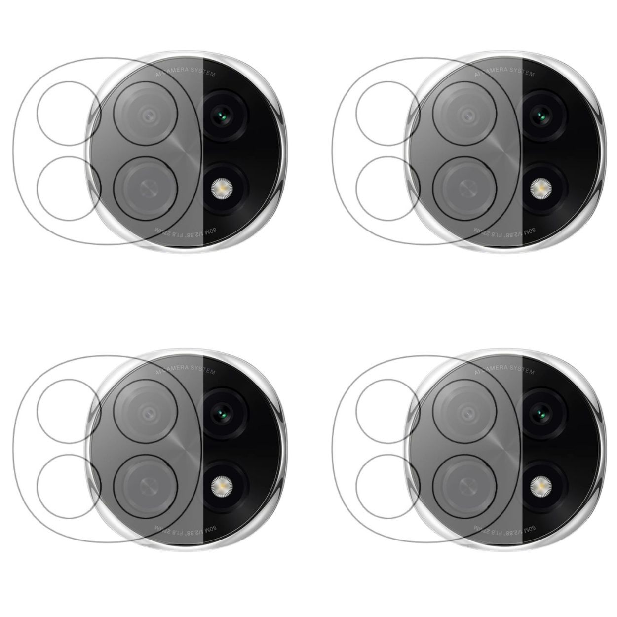ISAAK Back Camera Lens Protector compatible for OPPO F29 Pro 5G (Pack of 4)