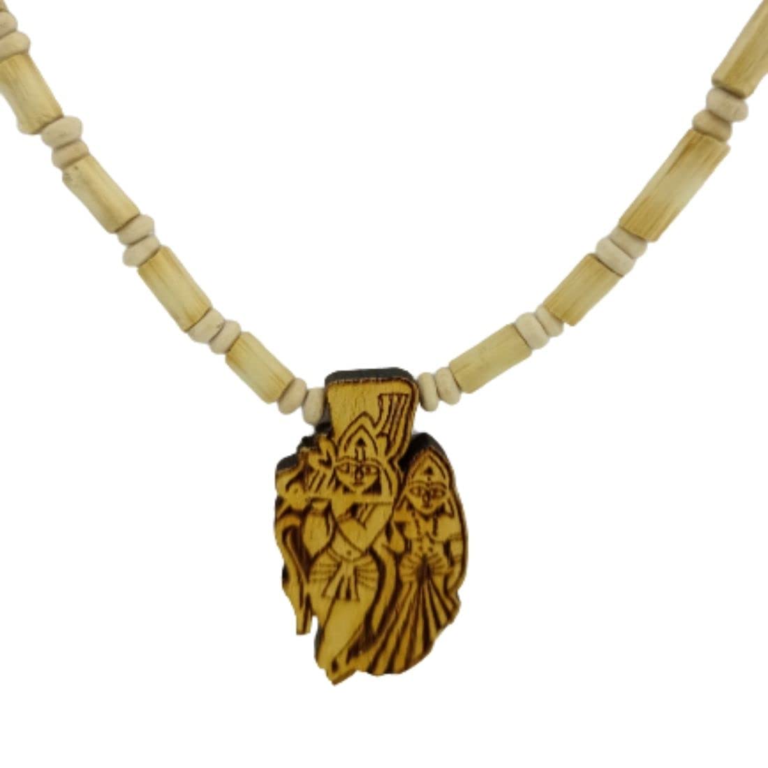 MAYAPURI Original Tulsi Mala with Radha Krishna Pendant/Locket | Unisex Adult Tulasi Mala