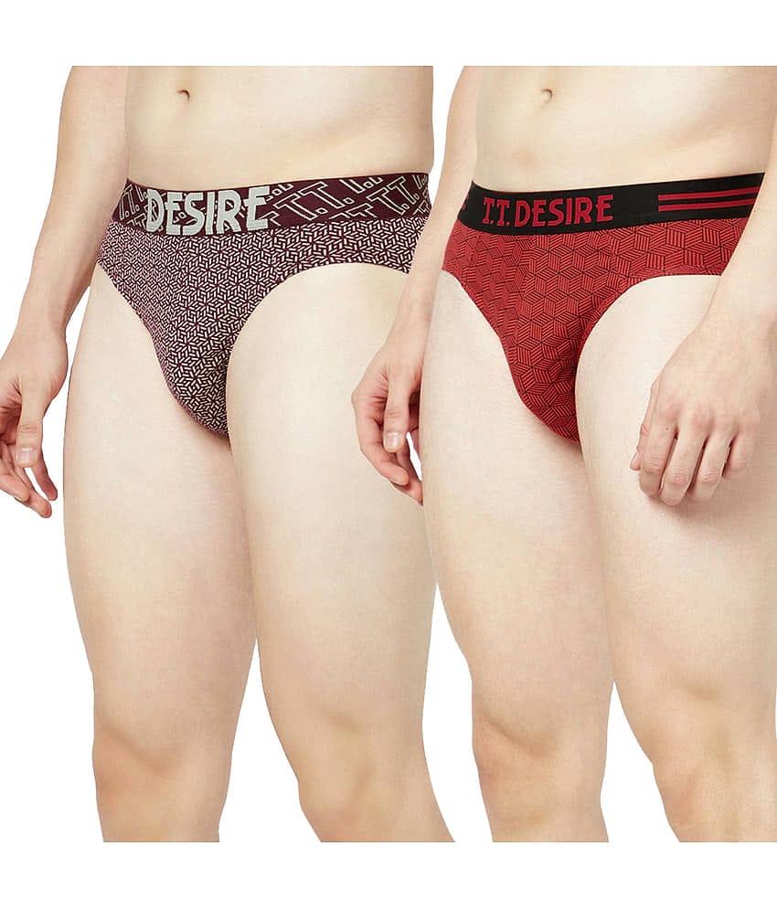 TT Pack of 2 Cotton Briefs For Men's ( Multicolor4 )