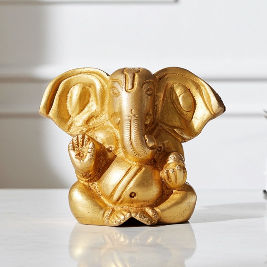 Brass Showpiece Ganesh Ji God Idol Statue (BSMAS257)