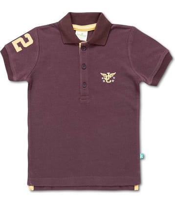 Juscubs Pack of 1 Boys Cotton T-Shirt ( Maroon )