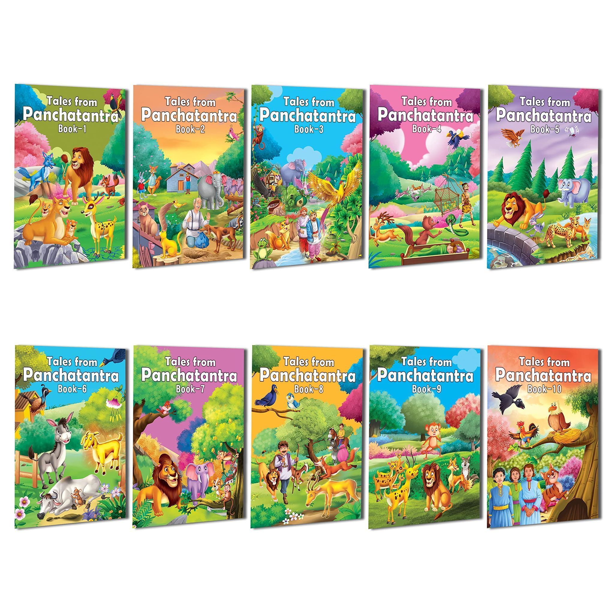 Tales from Panchatantra - A Pack of 10 Books | Traditional Panchatantra Stories for Children Age 4+ [Paperback] Dreamland Publications