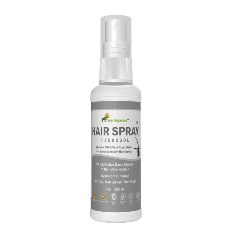 Hair Spray Hydrosol 100ml | Blend off Floral Water | Strong & Healthy Hair Growth | Non Oily | Non  Greasy | Chemical Free, Alcohol Free & Sulphate Free