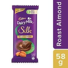 Cadbury Dairy Milk Silk Roast Almond Chocolate 58g Cadbury Dairy Milk Silk Roast Almond Chocolate 58g