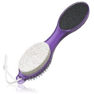 4 In 1 Foot Pedicure Brush, Pumice Stone, Scrubber File For Soft Care Multi Use Manicure Paddle Brush Kit Tool