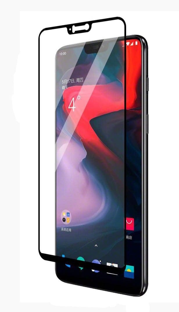 PLUGTECH Advanced Tempered Glass With Anti-Explosion 9H Hardness Edge-To-Edge Coverage Screen Guard for ONE PLUS 6 9H BLK