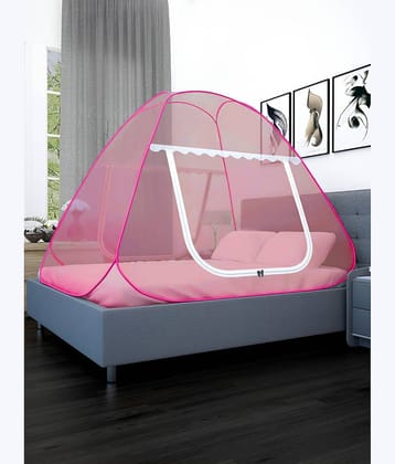 Klotthe - Pink Polyester Tent Mosquito Net ( Pack of 1 )