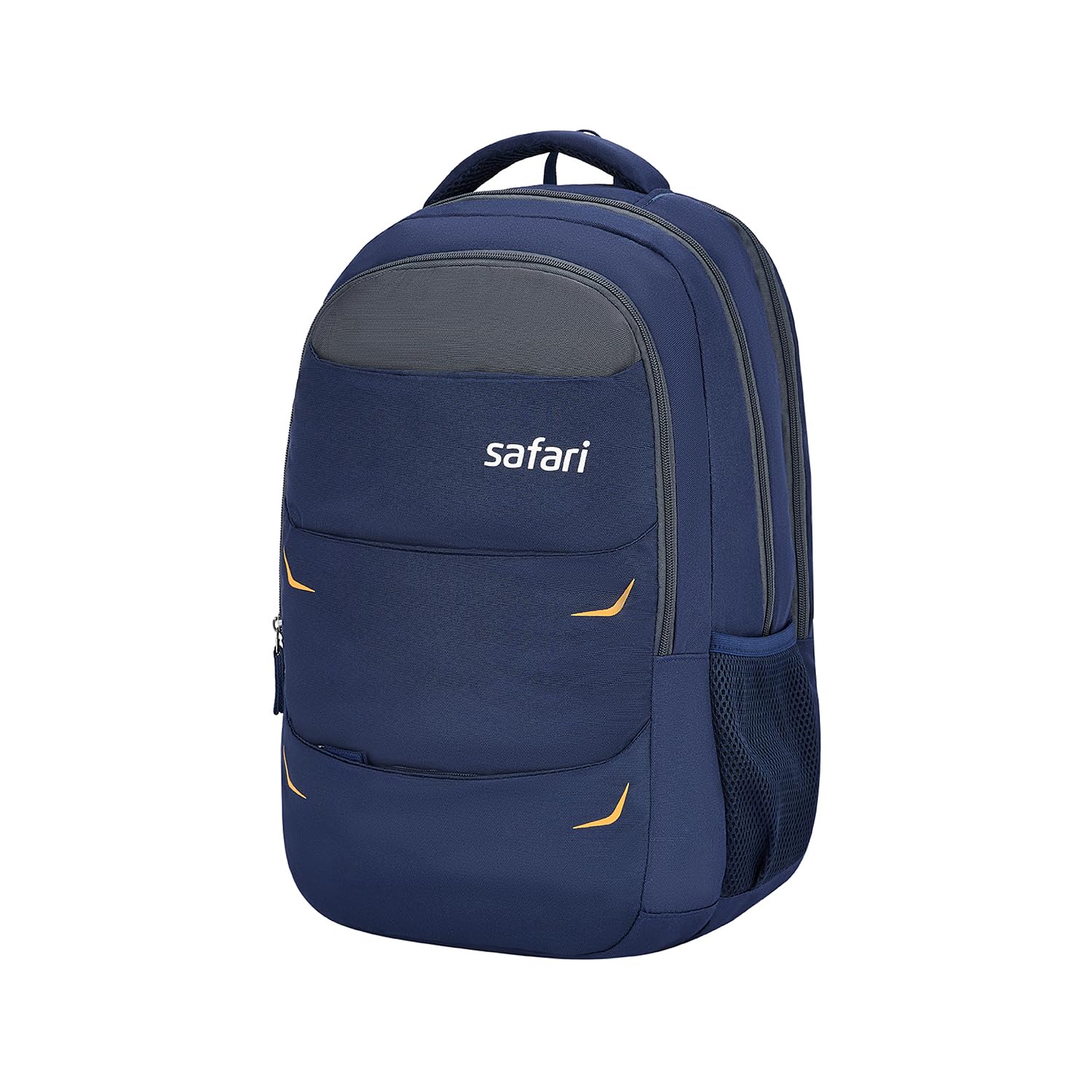 Omega Pro Laptop Backpack With Raincover, 3 Compartments, Bottle Holder, Organizer, Unisex Bag For Boys & Girls, School/College/Office/Travel Bag, Color- Blue, 35L