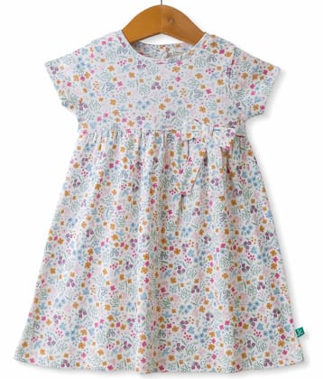 Juscubs Pack of 1 Baby Girls Cotton Frock ( White )