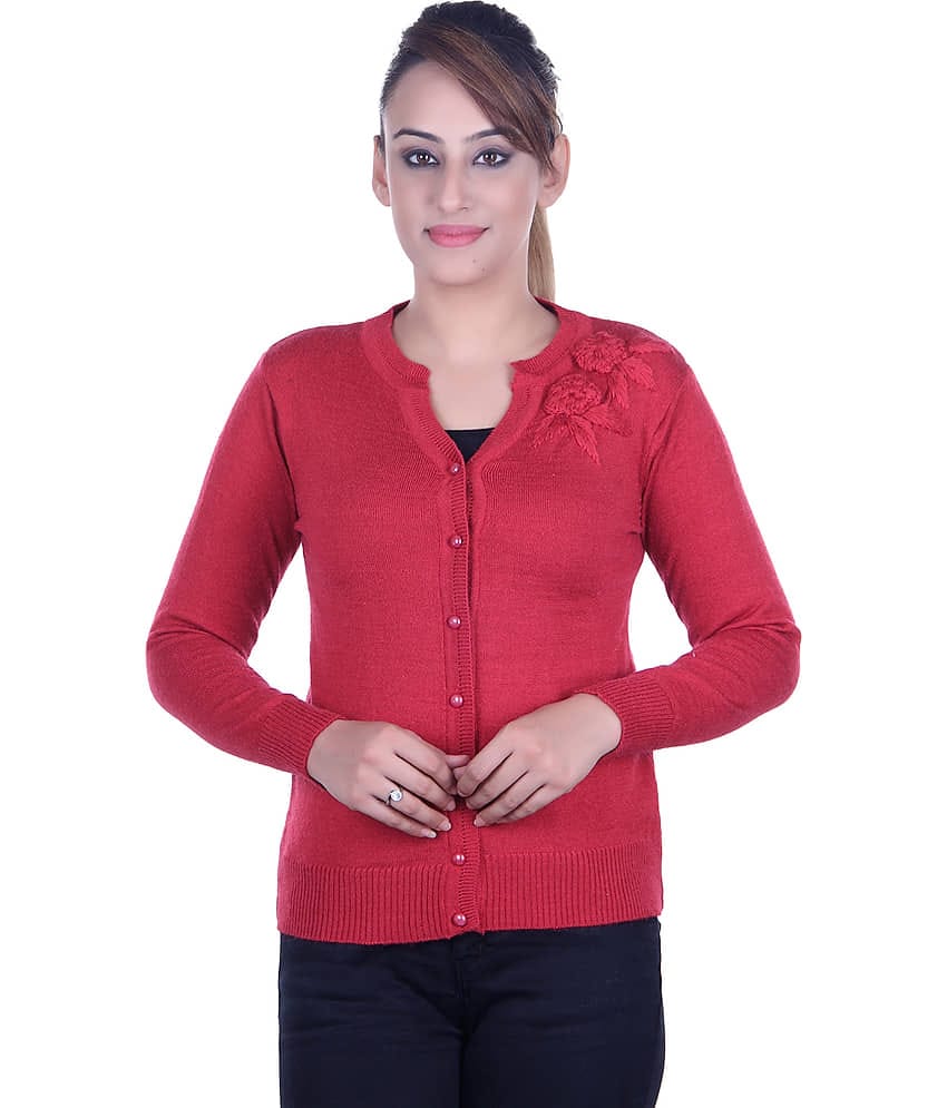 Ogarti Red V Neck Sweater Single