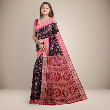 Handwoven Sambalpuri Cotton Saree (Copy) Handwoven Sambalpuri Cotton Saree (Copy)