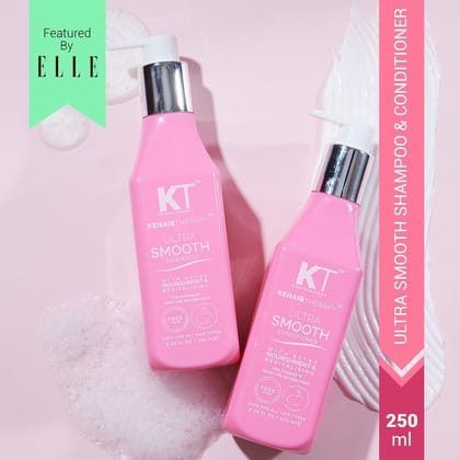 KT Professional Ultra Smooth Shampoo & Conditioner, For Stronger, Moisture-Infused Hair - 250ml Each