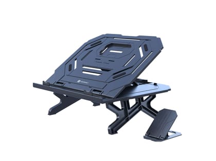 Portronics My Buddy Hexa 33, 10 Adjustable Heights, Smartphone Stand, Four-Legged Design, Improved Air Flow