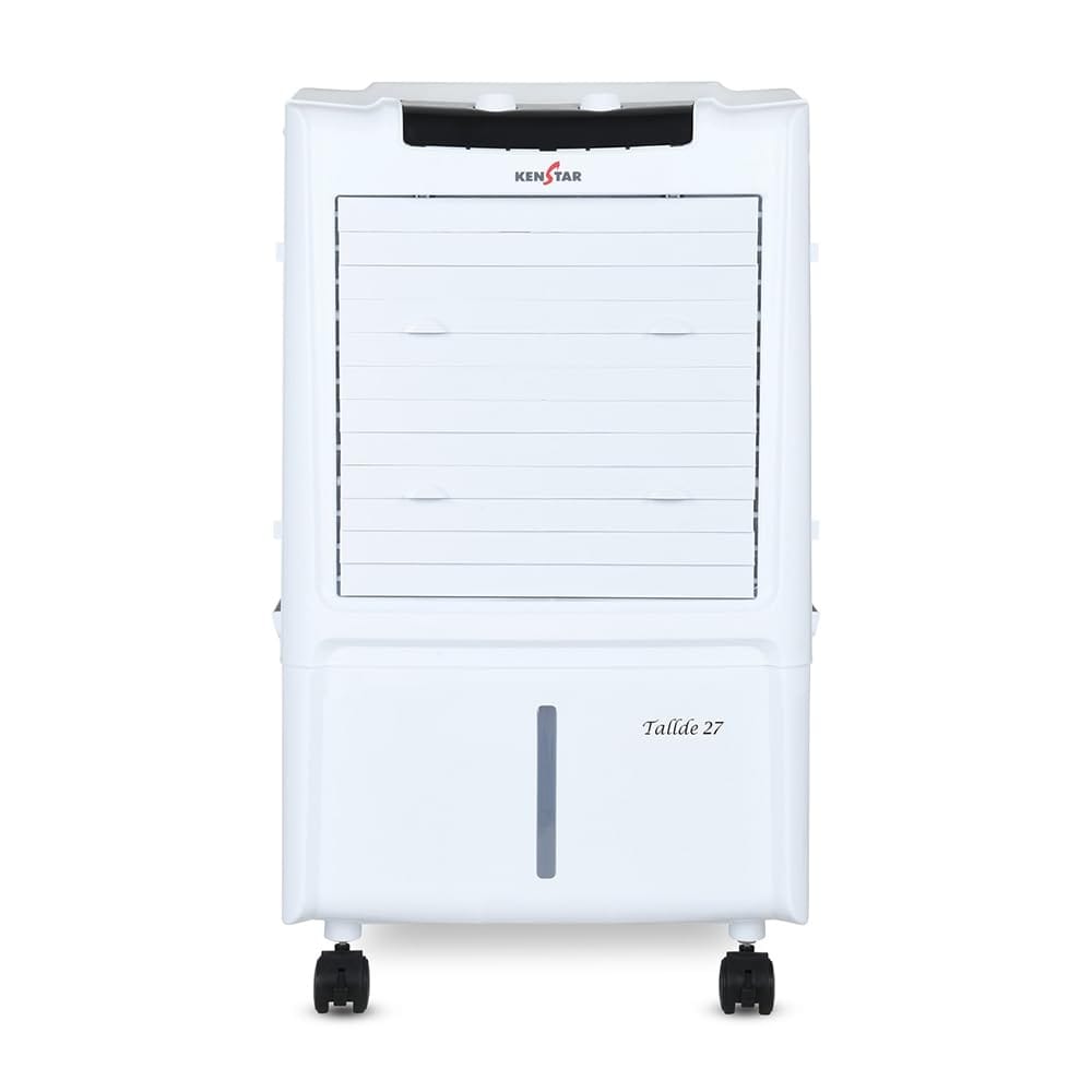 Kenstar TallDe HC 27L Personal Air Cooler with Honeycomb Pads, White & Black