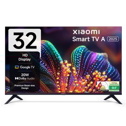 Xiaomi 80 cm (32 inch) A HD Ready Smart Google LED TV L32MB-AIN Xiaomi 80 cm (32 inch) A HD Ready Smart Google LED TV L32MB-AIN - black / 32 inches