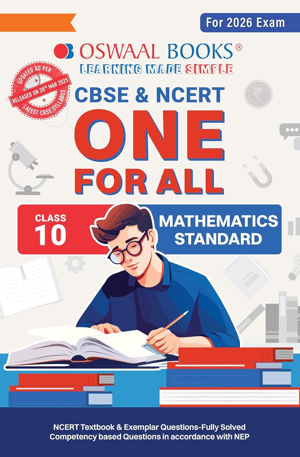 Oswaal CBSE & NCERT One for All Class 10 Mathematics Standard (For 2026 Exam) Paperback  10 April 2025 [Paperback] Oswaal