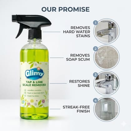 Tap Cleaner & Limescale Remover Spray – 500 ml