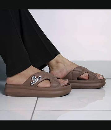 NoStrain Brown Women's Floater Sandals