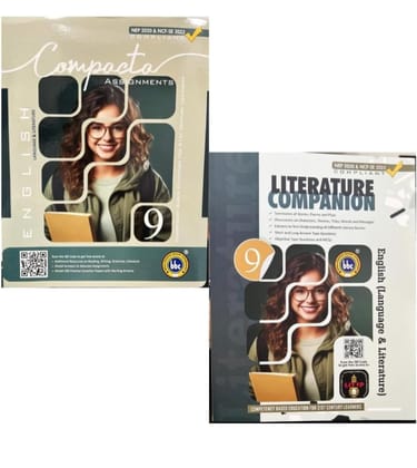 Compacta English Assignments and Literature Companion Class 9, NEP 2020 & NCF-SE 2023 Compliant, Set of 2 Books Compacta English Assignments and Literature Companion Class 9, NEP 2020 & NCF-SE 2023 Compliant, Set of 2 Books