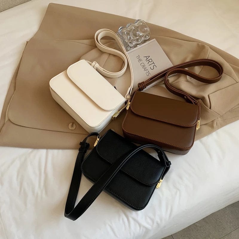 Wholesale Female Hand Bags Solid Color Pu Leather Crossbody Shoulder Messenger Bags Women Handbags Ladies